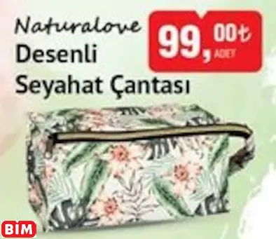 NATURALOVE DESENLİ SEYAHAT ÇANTASI